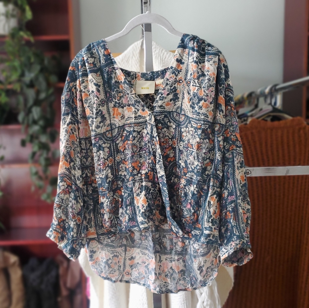 Flowy Anthropologie Blouse